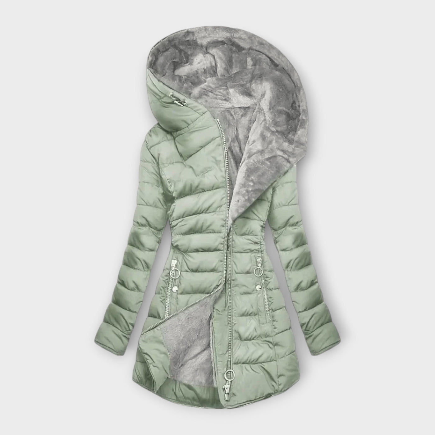 Hannah | Elegant Fur-Lined Coat