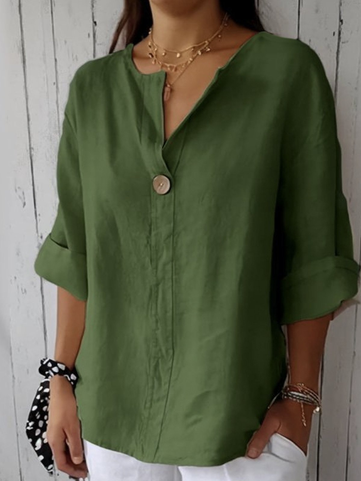 Maya | Stylish V-Neck Blouse