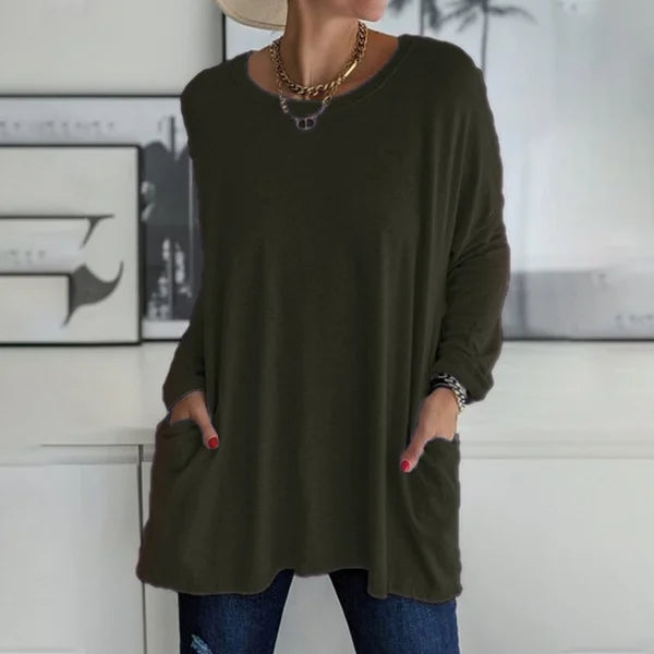 Hannah | Flowy Pocket Sweater