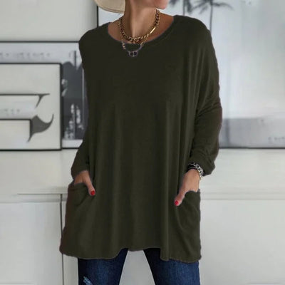 Hannah | Flowy Pocket Sweater