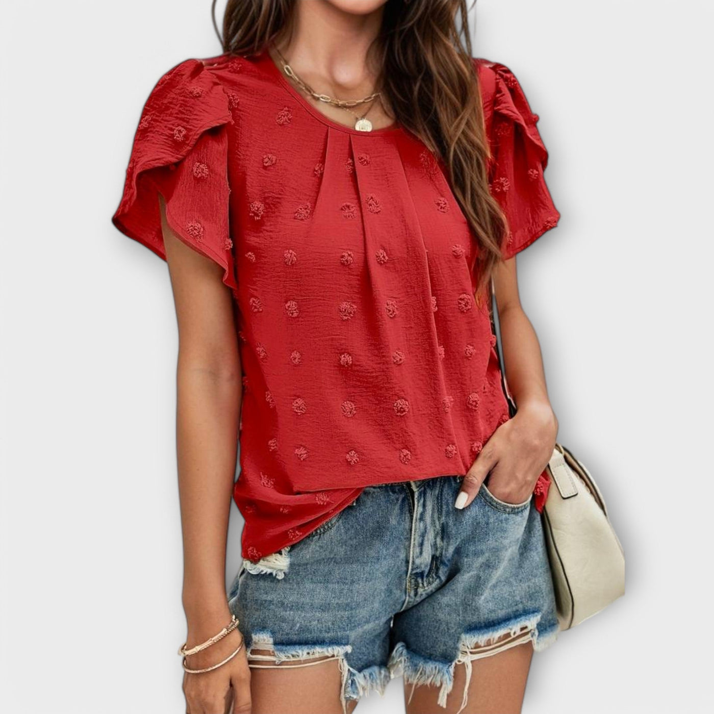 Mia | Elegant Polka Dot Blouse