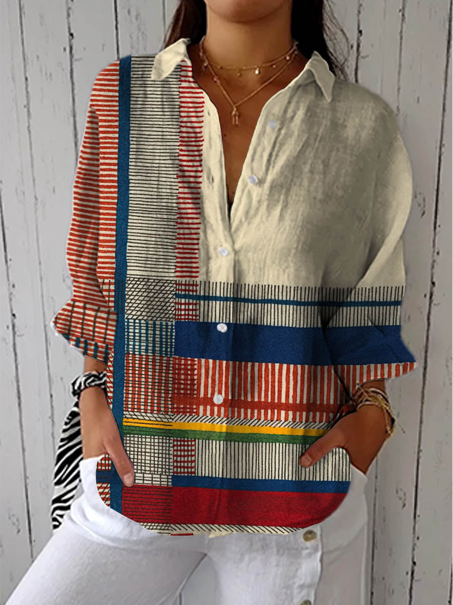 Ava | Colorful Striped Blouse