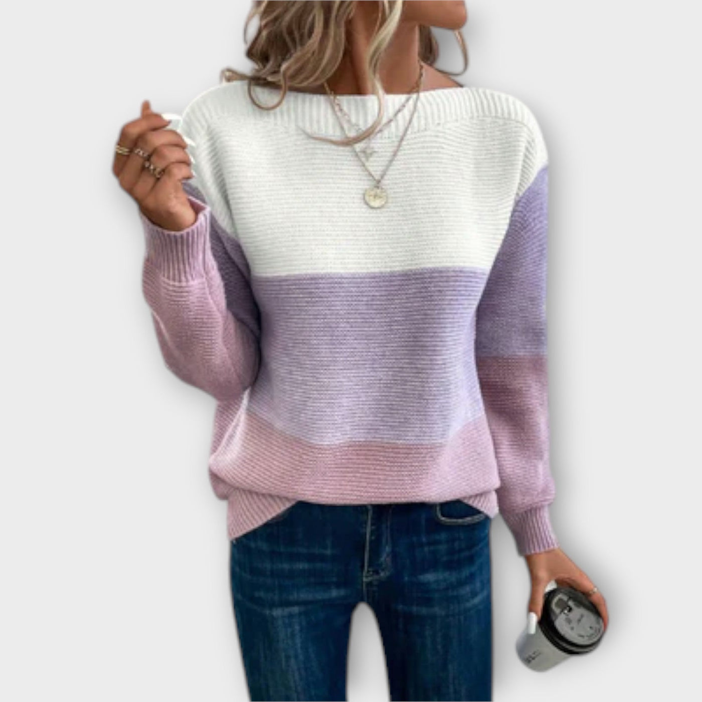 Sophie | Cozy Patchwork Sweater
