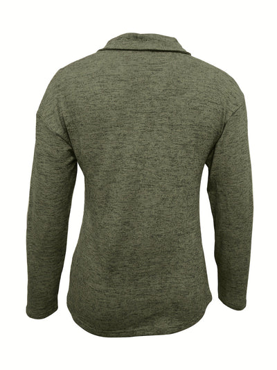 Maya | Sporty Half-Zip Sweater