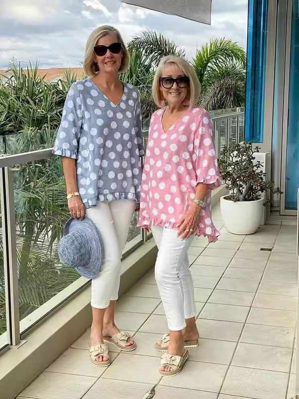 Mia | Chic V-Neck Blouse