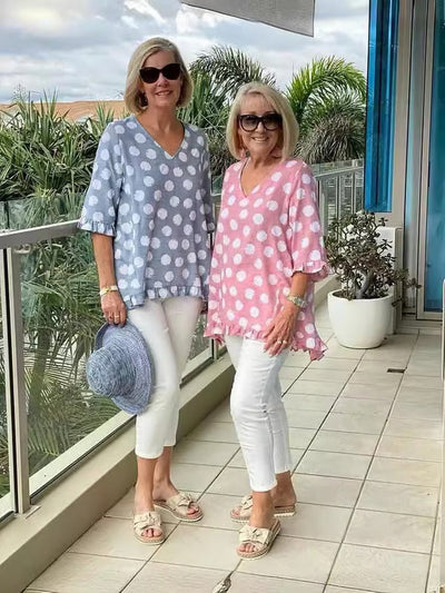 Mia | Chic V-Neck Blouse