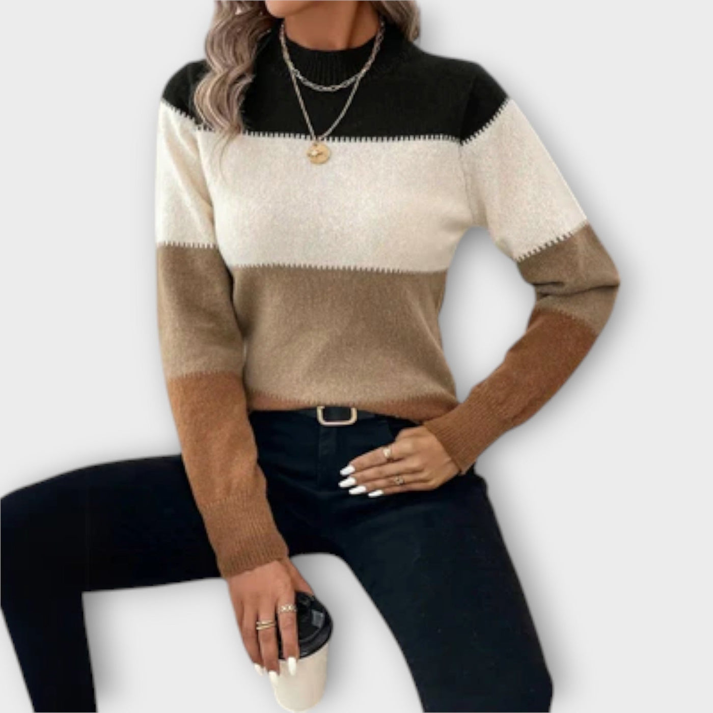 Mia | Stylish Stripe Sweater