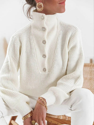 Mia | Elegant Buttoned Sweater