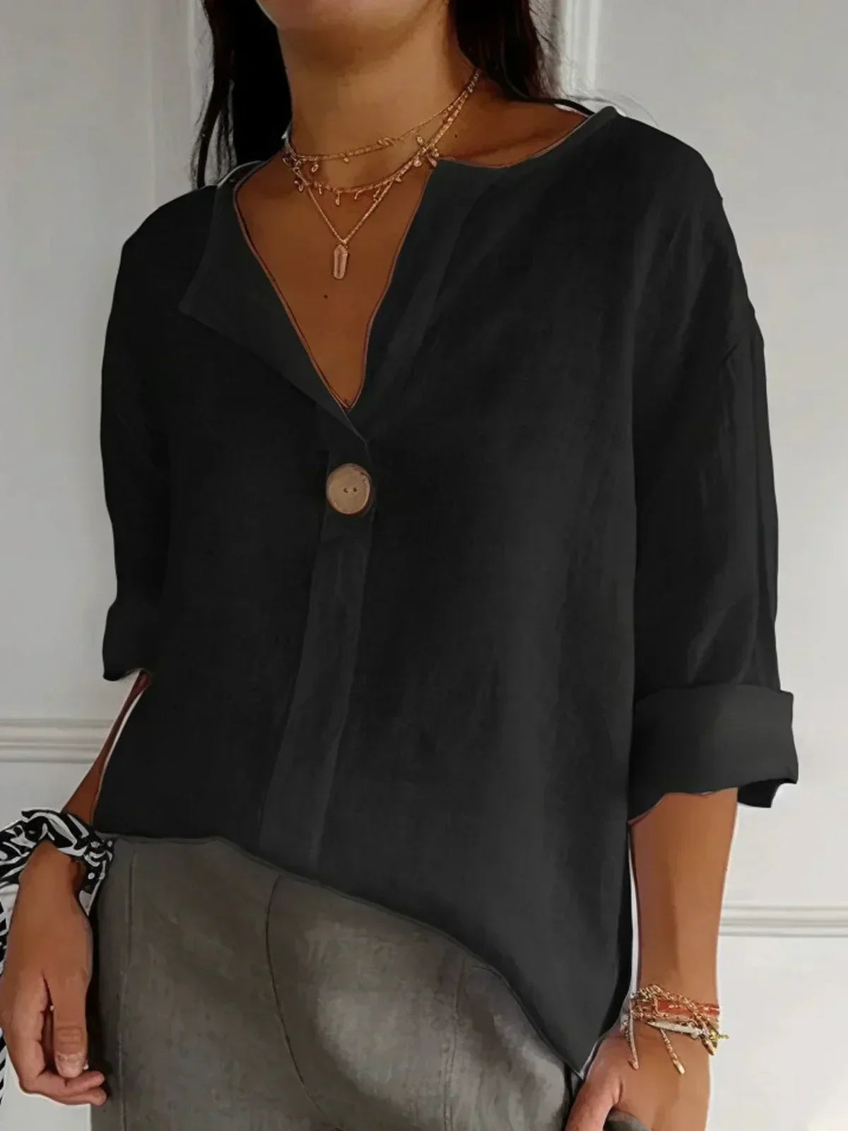 Maya | Stylish V-Neck Blouse