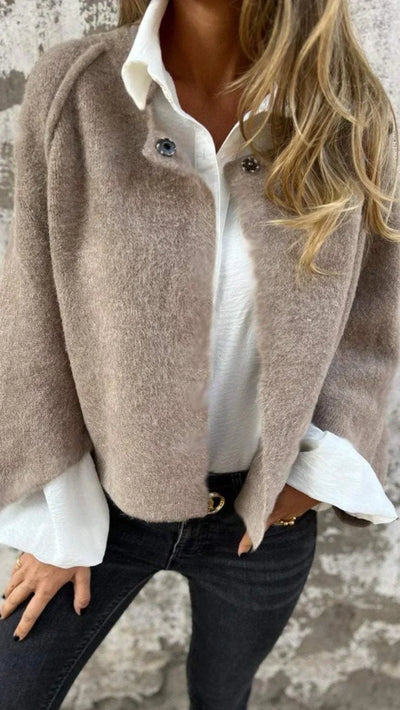 Sophie | Elegant Round Neck Coat