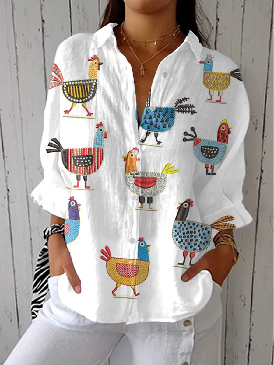Chloe | Whimsical Hen Blouse
