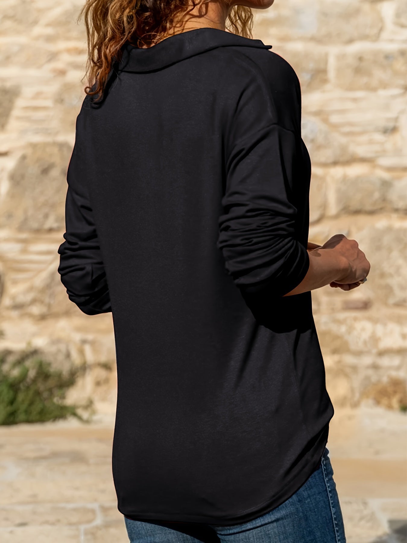 Maya | Sporty Half-Zip Sweater