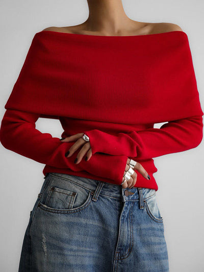 Maya | Chic Off-Shoulder Sweater