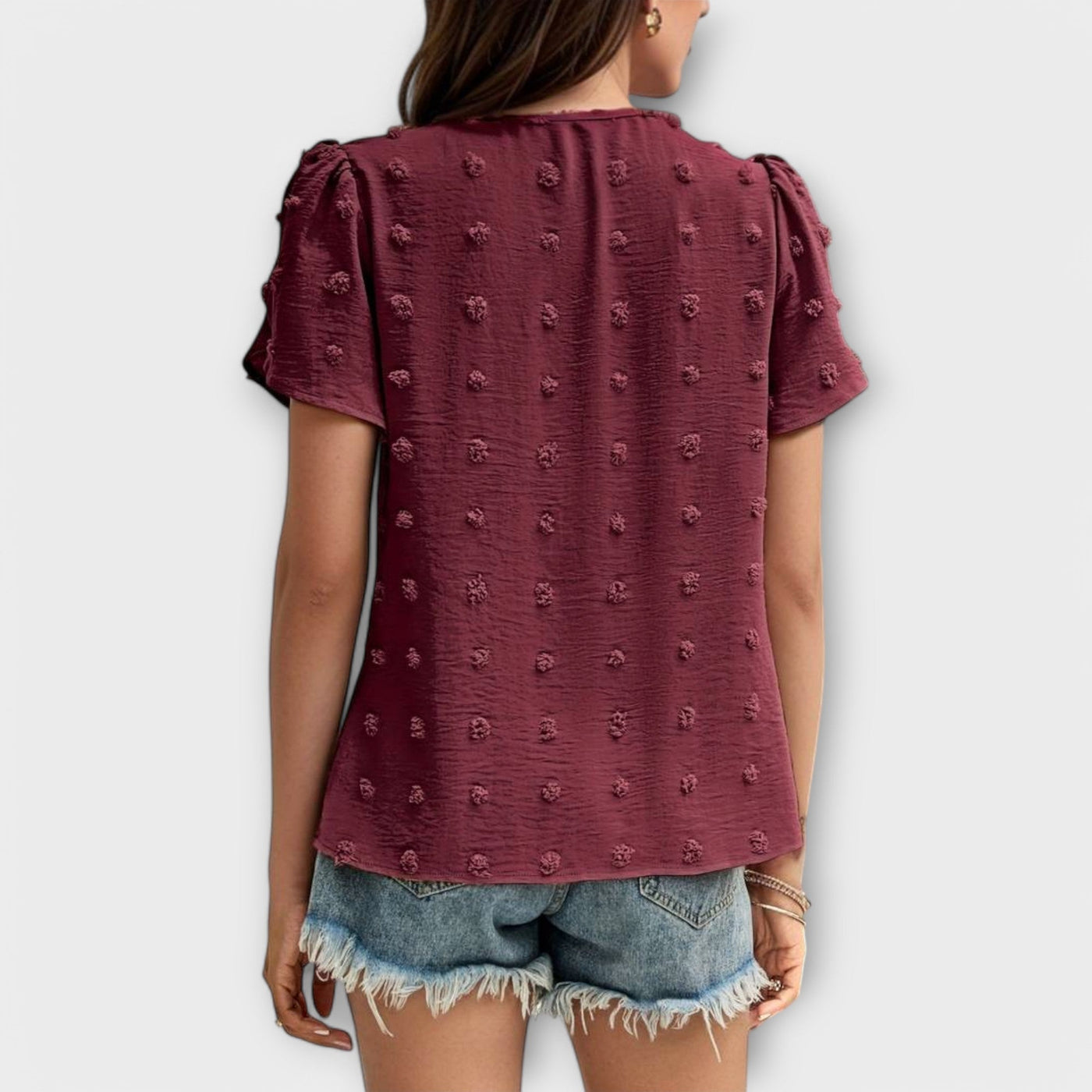 Mia | Elegant Polka Dot Blouse