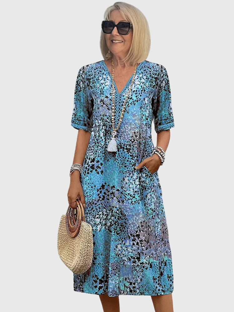 Clara | Floral Midi Dress
