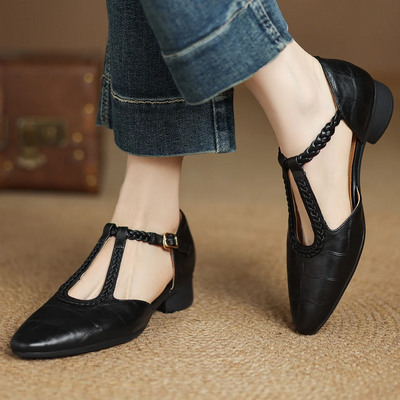 Emily | Elegant T-Strap Shoes