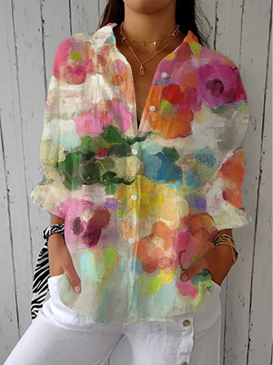 Mia | Artistic Floral Blouse