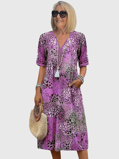 Clara | Floral Midi Dress