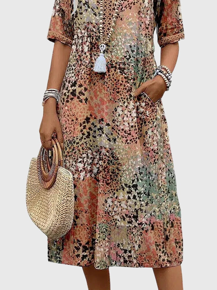 Clara | Floral Midi Dress