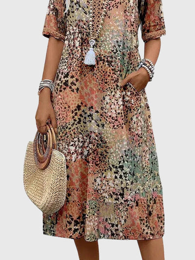 Clara | Floral Midi Dress