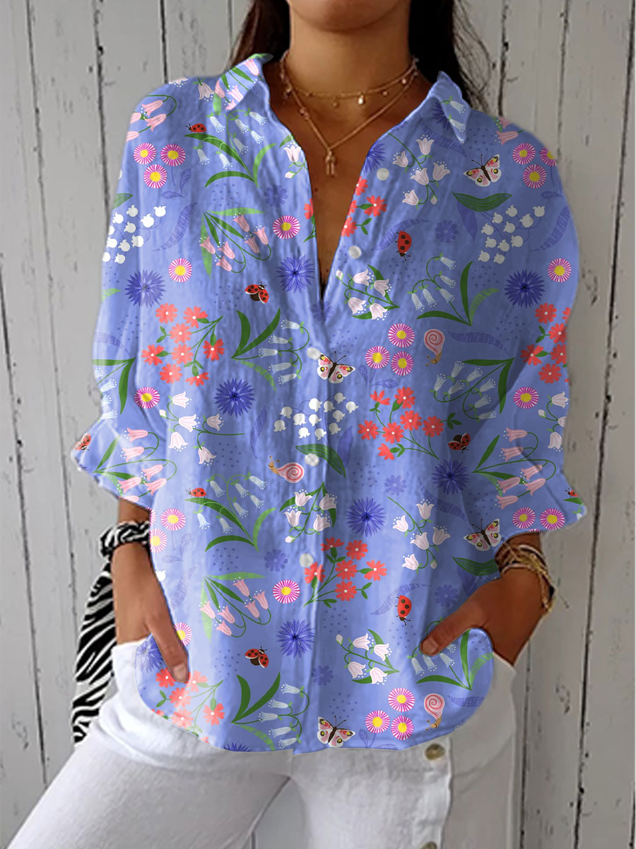 Mia | Light Floral Blouse