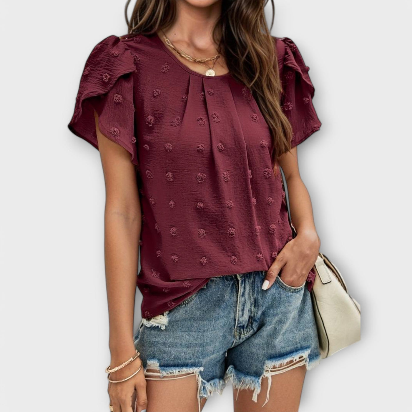 Mia | Elegant Polka Dot Blouse