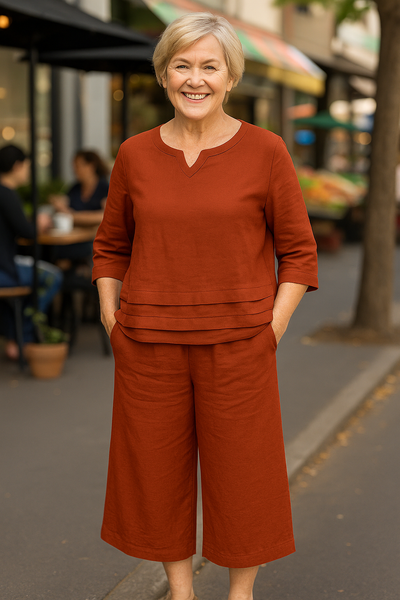 Samantha | Flattering Cotton-Linen Duo