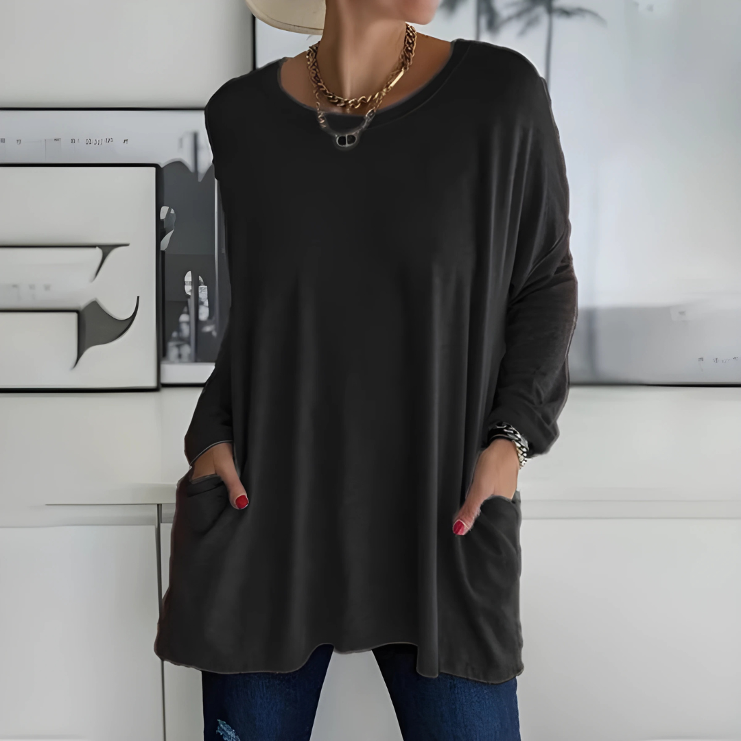 Hannah | Flowy Pocket Sweater