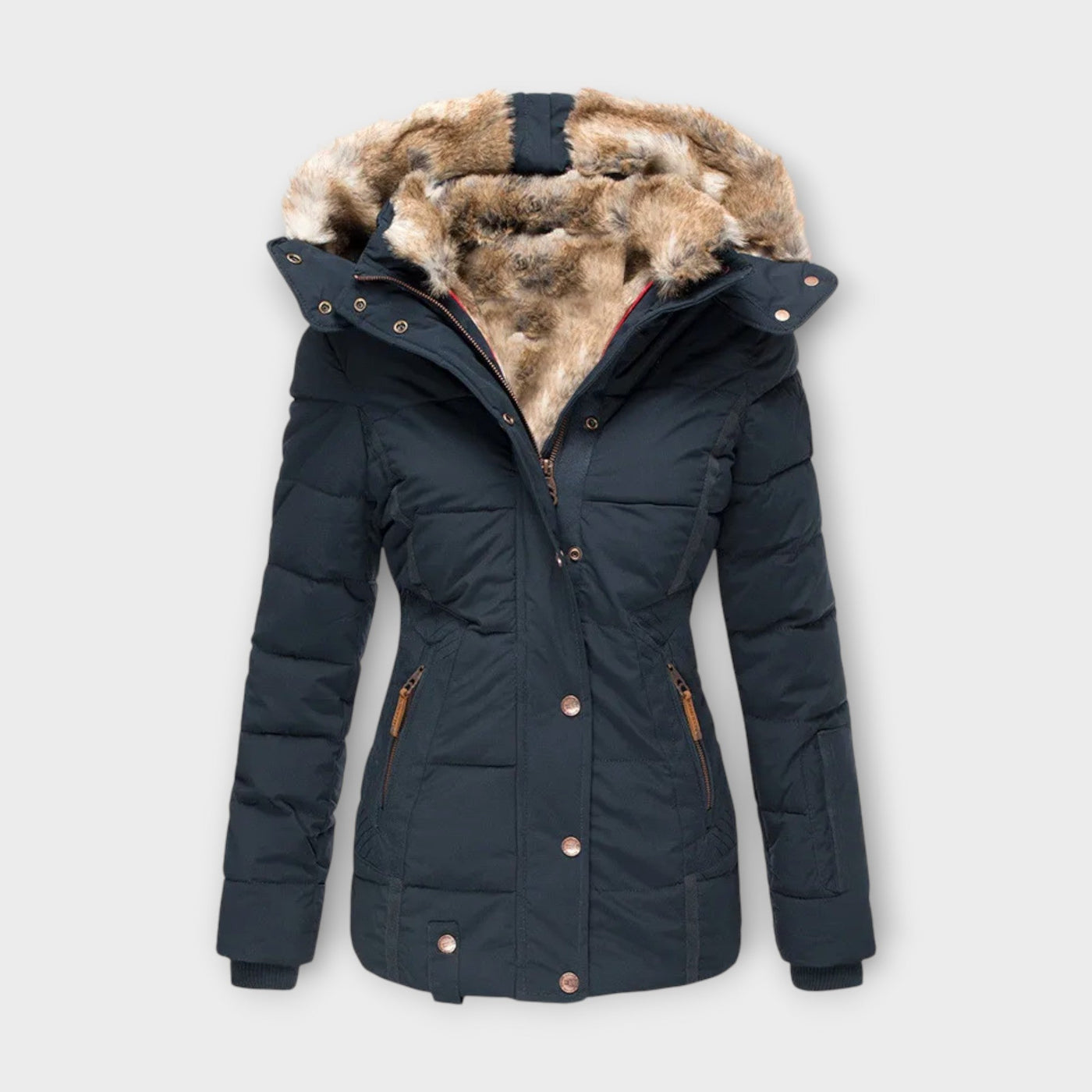 Ava | Elegant Faux Fur Jacket