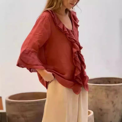 Sophie | Ruffled Elegant Blouse