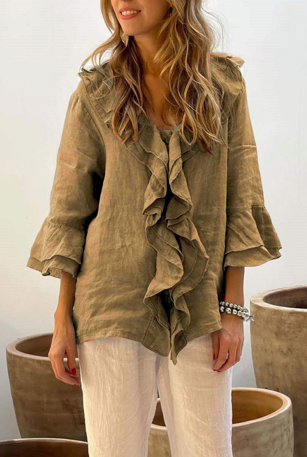 Sophie | Ruffled Elegant Blouse
