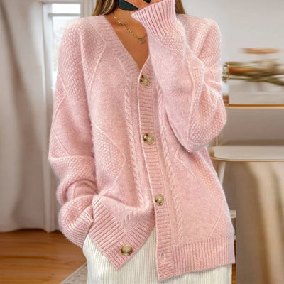 Lila | Cozy Cable-Knit Cardigan