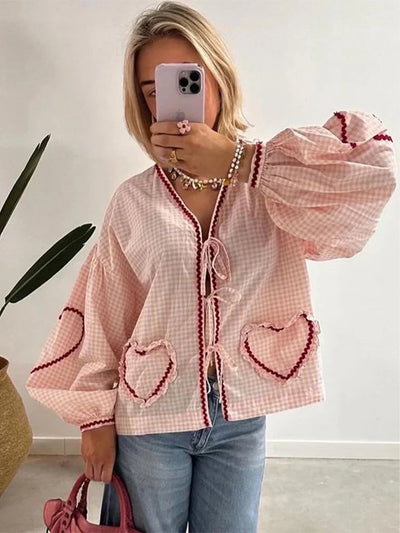 Hannah | Elegant Heart Blouse