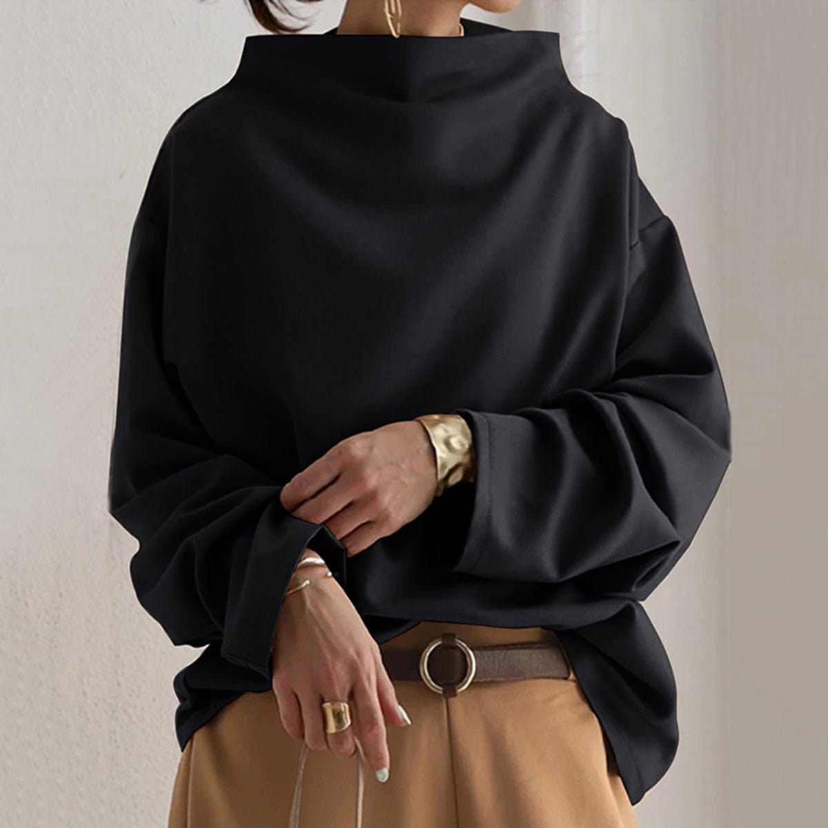 Sophie | Cozy High-Neck Top