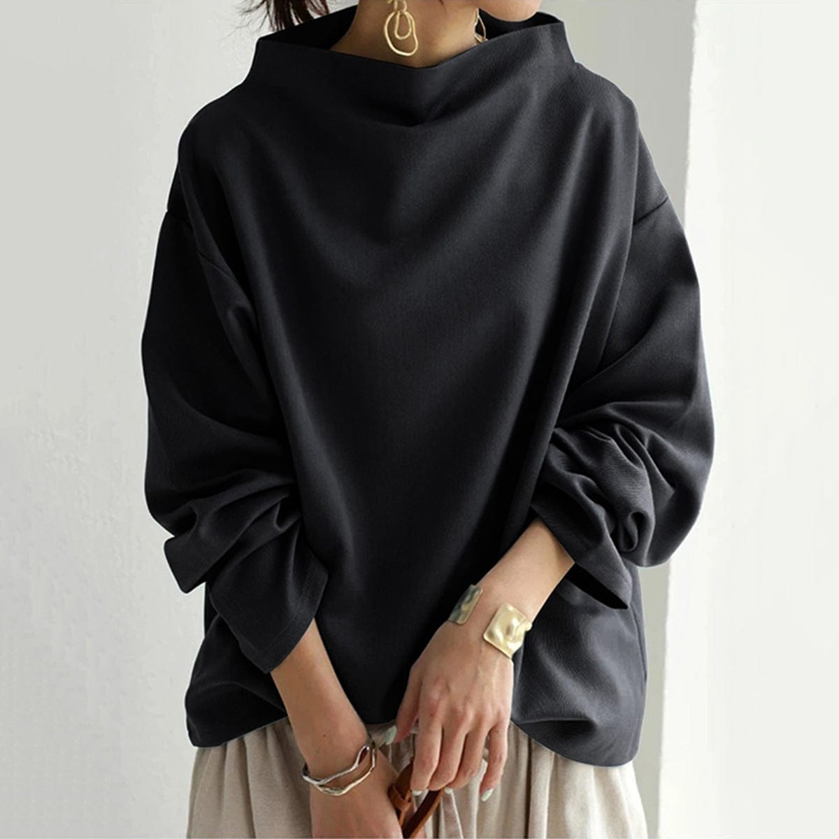 Sophie | Cozy High-Neck Top
