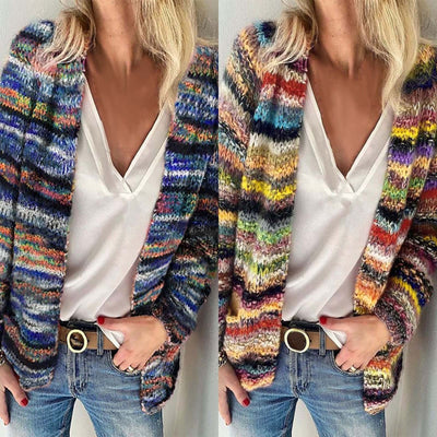 Mia | Vibrant Striped Cardigan