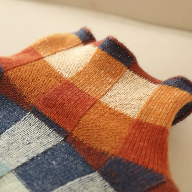 Hannah | Vibrant Checkered Sweater
