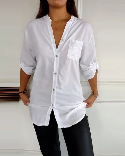 Megan | Stylish Sequin Blouse