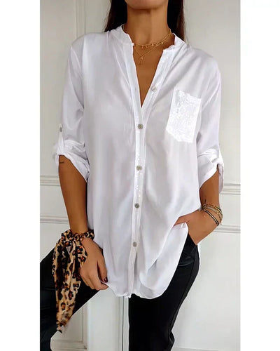 Megan | Stylish Sequin Blouse