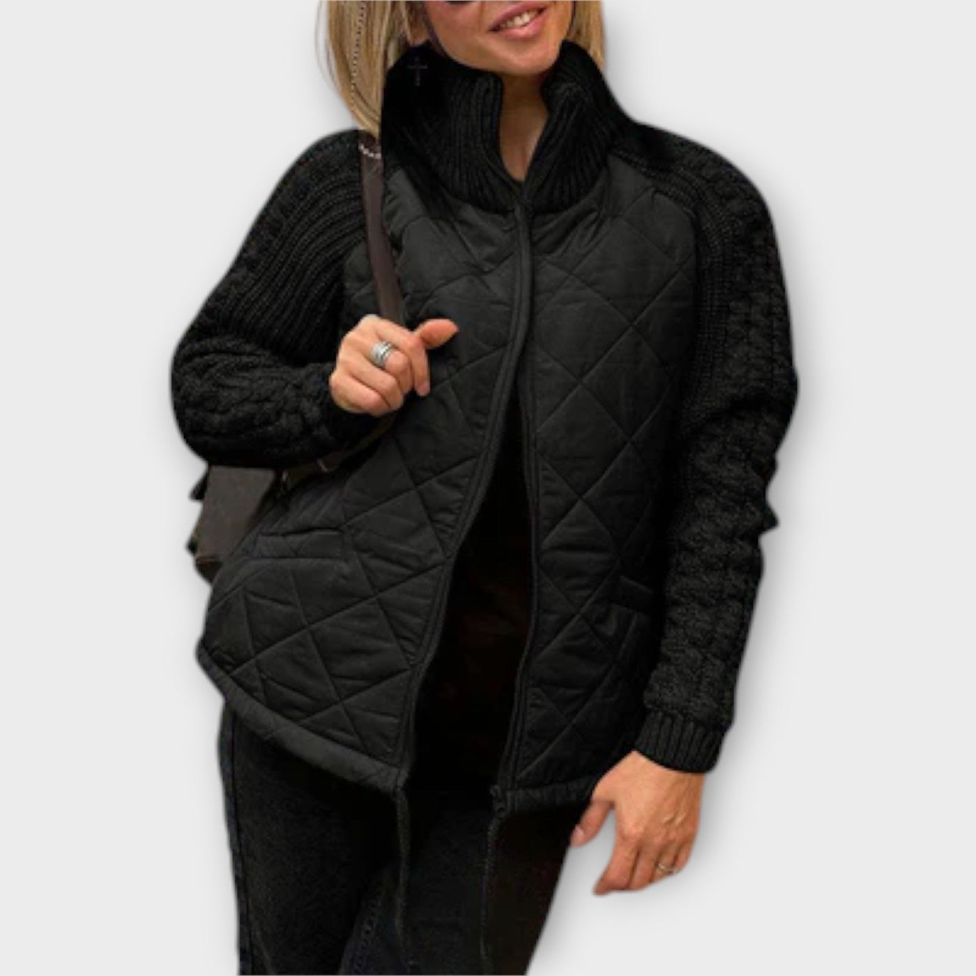 Mia | Elegant High Collar Jacket
