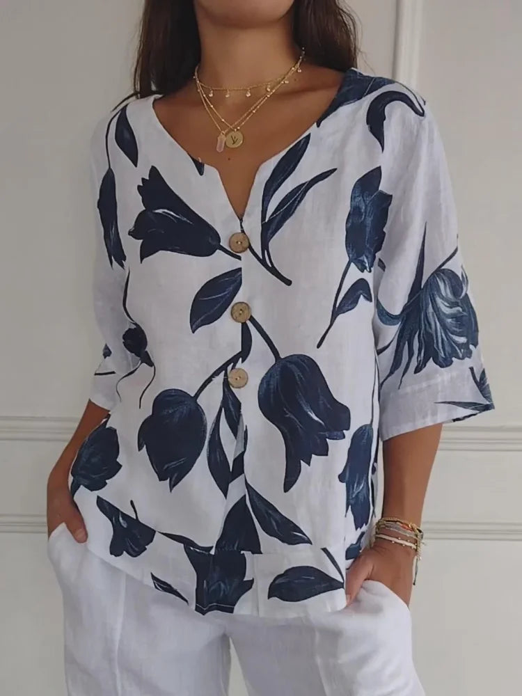Maya | Chic Floral Blouse