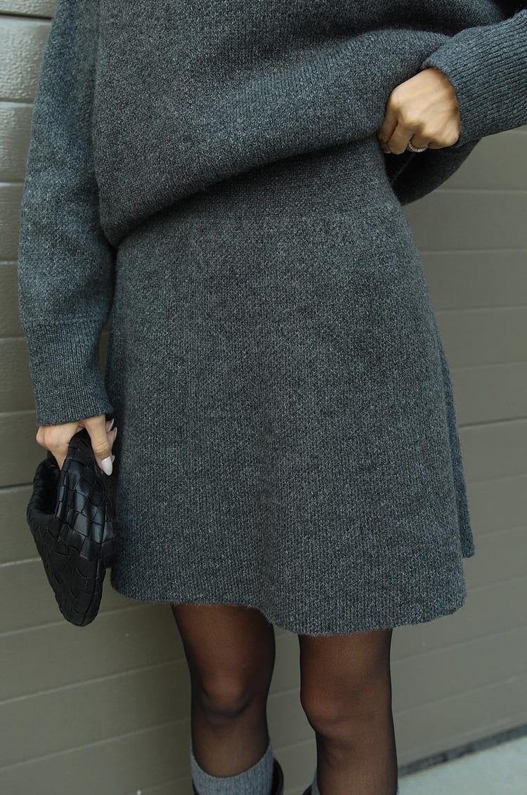 Lily | Cozy Sweater Skirt Set