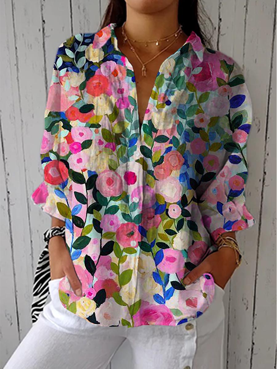 Kaitlyn | Vibrant Floral Blouse