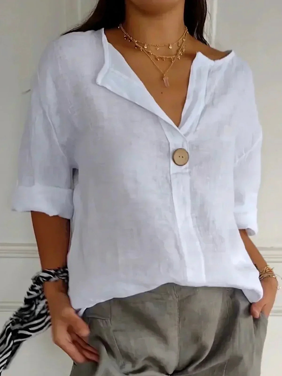 Maya | Stylish V-Neck Blouse