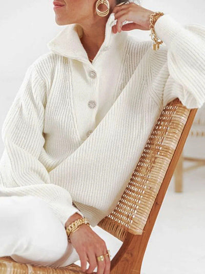 Mia | Elegant Buttoned Sweater