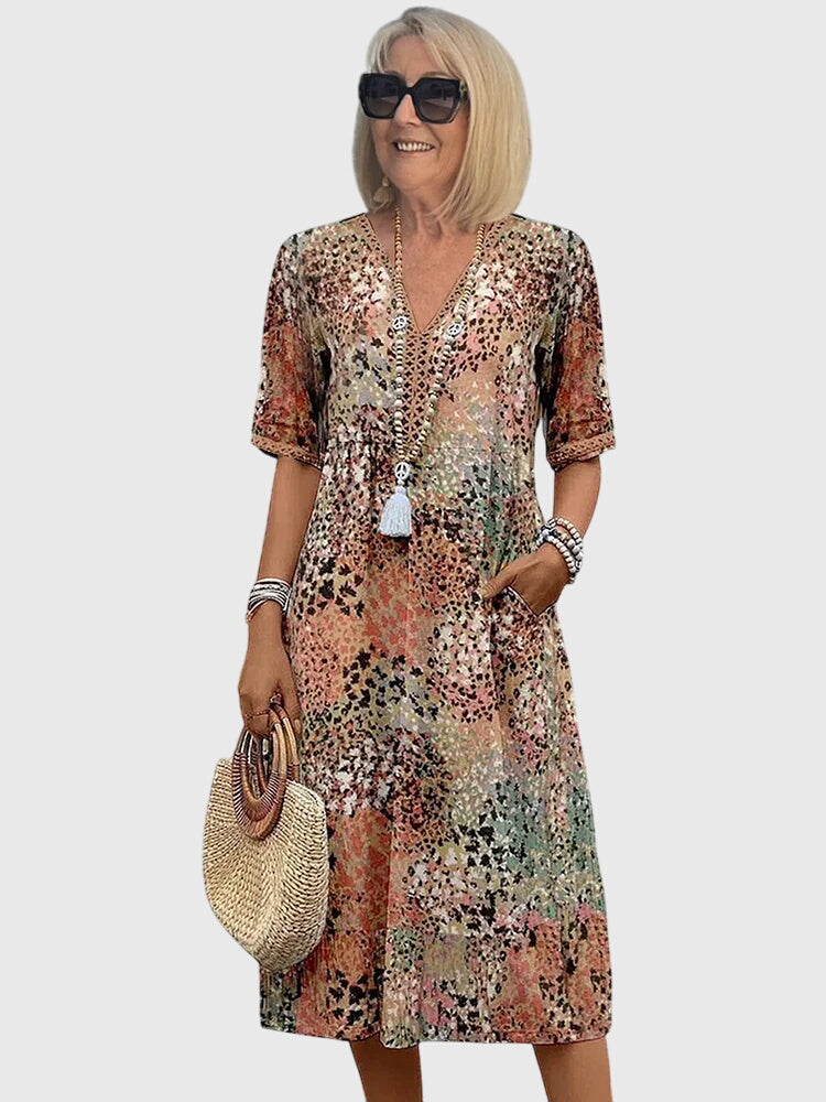 Clara | Floral Midi Dress