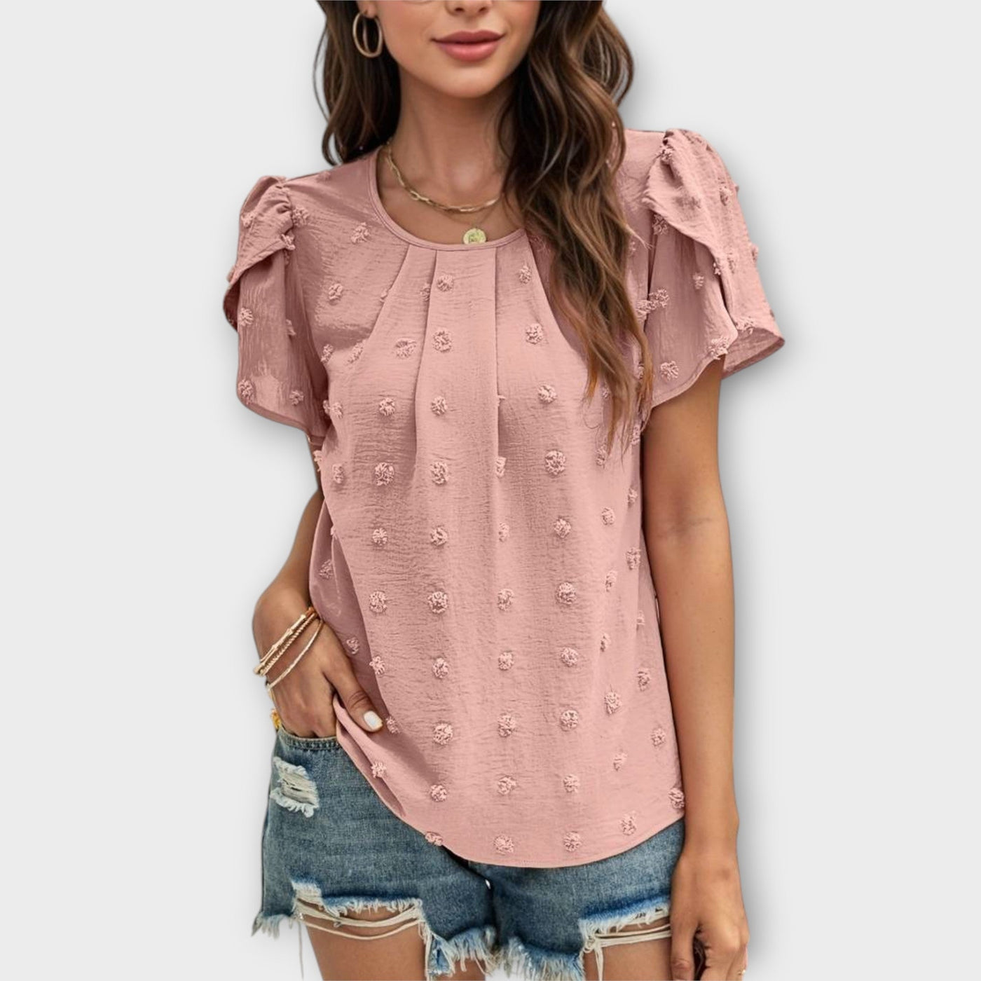 Mia | Elegant Polka Dot Blouse