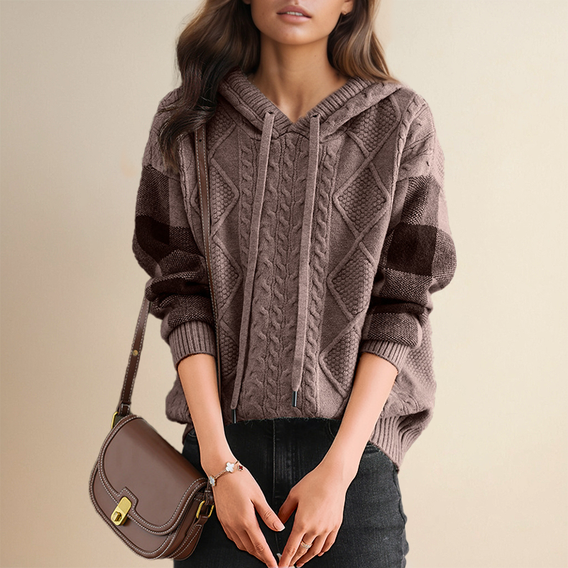 Sophie | Soft Cable-Knit Hoodie