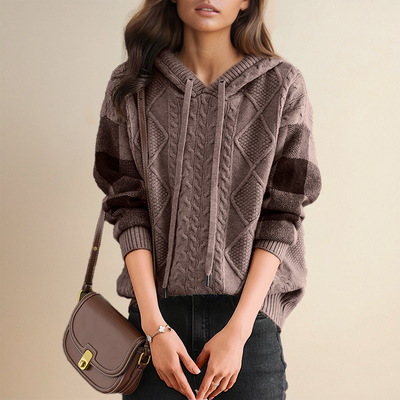 Sophie | Soft Cable-Knit Hoodie