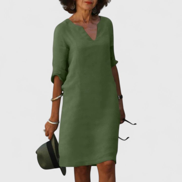 Hannah | Stylish V-Neck Dress